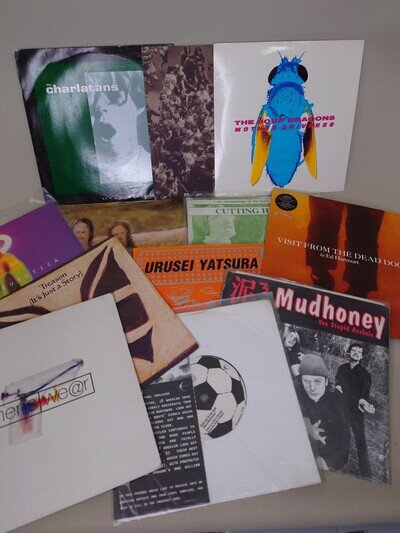 Indie / Grunge 7” Vinyl Singles Bundle x12 Teardrop Explodes Charlatans Mudhoney