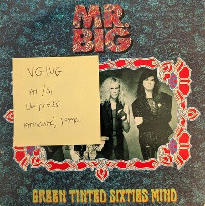 Mr. Big Green Tinted Sixties Mind Vinyl Record VG/VG A7702 1990