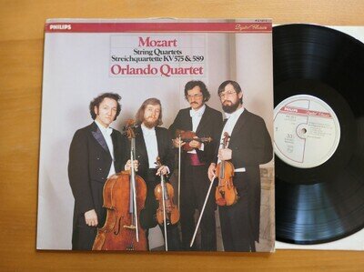 412 121-1 Mozart String Quartets KV 575 & 589 Orlando Quartet Philips Vinyl NM
