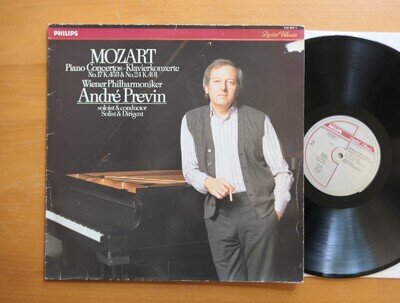 412 524-1 Mozart Piano Concertos 17 & 24 Andre Previn 1985 Philips Digital LP