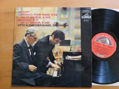 CVB 2058 Mozart Piano Concerto 25 Barenboim Klemperer EMI France Stereo EX
