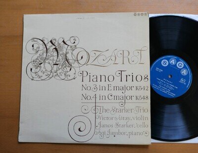 XID 5235 Janos Starker Mozart Piano Trios The Starker Trio SAGA Vinyl NM