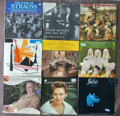 13. JOBLOT BUNDLE: 72 x VINYL LP S CLASSICAL MUSIC - Decca, HMV, Philips