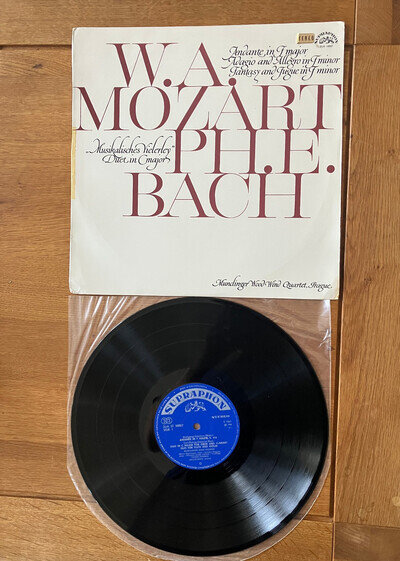 SUA ST 50927 Mozart Wind Quartet CPE Bach Oboe Duet SUPRAPHON Stereo EX