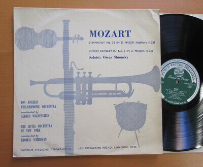 T21 Mozart Violin Concerto no. 5 Oscar Shumsky Symphony no. 35 Haffner NM