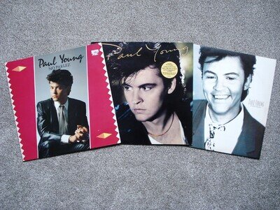 Paul Young 3 x LP Job Lot No Parlez + The Secret Of Association + Other Voices