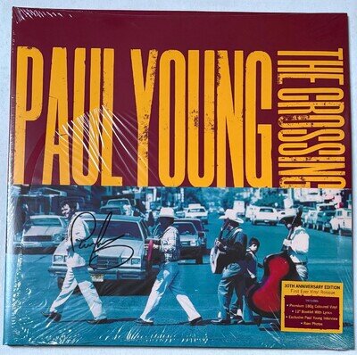 Paul Young - The Crossing - SEALED 2023 UK Turquoise vinyl LP + Booklet SIGNED