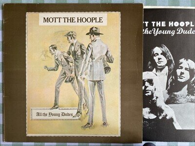 MOTT THE HOOPLE - ALL THE YOUNG DUDES- 1ST PRESS VINYL LP - EX