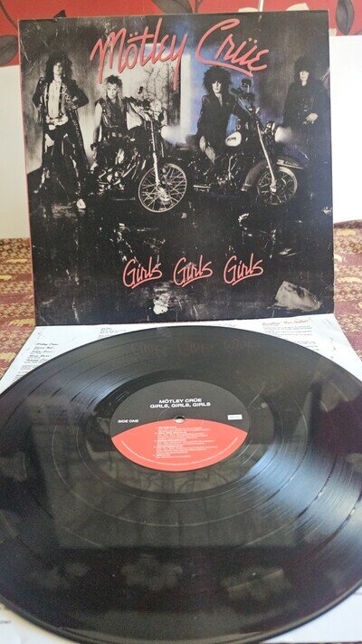 Mötley Crüe Girls, Girls, Girls Vinyl Record Re -issue