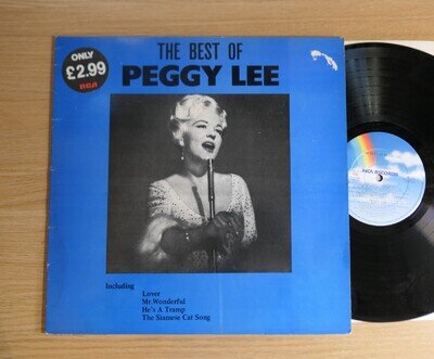 The Best Of Peggy Lee 1981 MCA Records MCL 1632 Vinyl