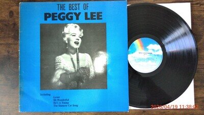 Peggy Lee - The Best Of Peggy Lee - 1981 VINYL LP. MONO.