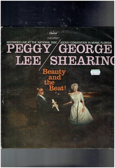 PEGGY LEE AND GEORGE SHEARING BEAUTY AND THE BEAT! 1959 MONO VINYL ALBUM