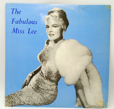 Peggy Lee The Fabulous Miss Lee Record LP Vinyl 1965 Jazz Blues Pop Vocal