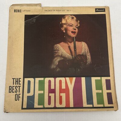 Peggy Lee - LP - The Best Of Peggy Lee Vol 1 - 1960 - Brunswick LAT8355