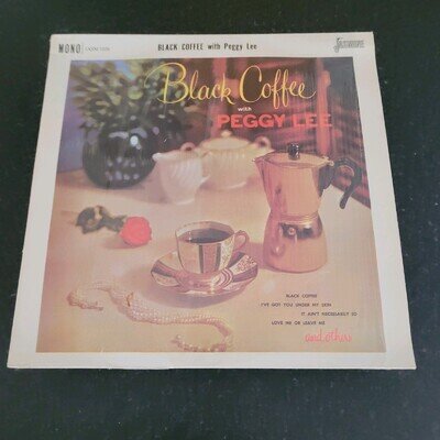 Peggy Lee - Black Coffee UK 12” Vinyl LP 1983 JASM 1026 .
