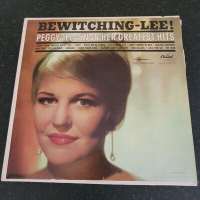 Peggy Lee - Bewitching Lee - Mono Vinyl LP - 1st Press - Capitol T-1743, 1962