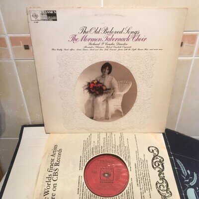 MORMON TABERNACLE CHOIR - The Old Beloved Songs - Ex Con LP Record CBS 61290