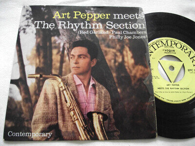 ART PEPPER ~ MEETS THE RHYTHM SECTION ** 1957 UK Tri CONTEMPORARY 7" EP