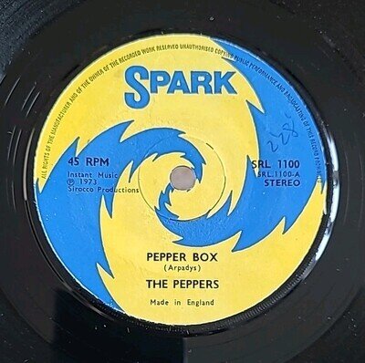 THE PEPPERS-PEPPER BOX 1973 VINYL-SPARK SRL 1100 *EX*