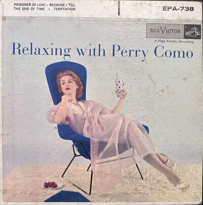Relaxing with Perry Como - RCA VICTOR EPA-738 Press. USA 1956 EP VG+