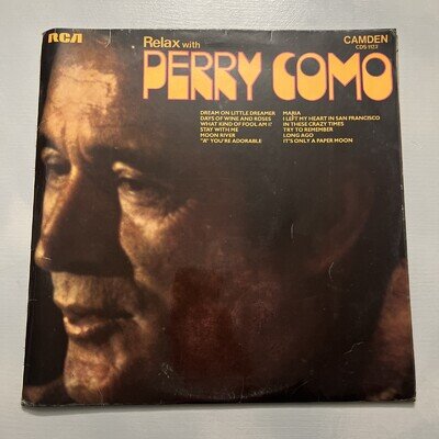 Perry Como Relax With Perry Como LP RCA Camden CDS1123 UK Vinyl VG+/EX