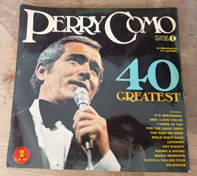 VINYL LP - PERRY COMO - 40 GREATEST TWO LP SET