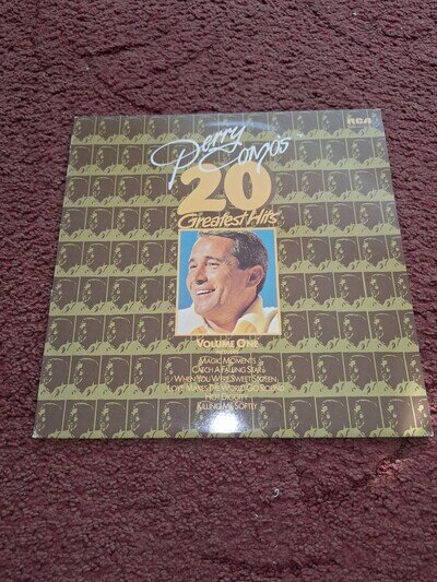 Perry Como's 20 Greatest Hits Volume 1 Vinyl LP NL 89019