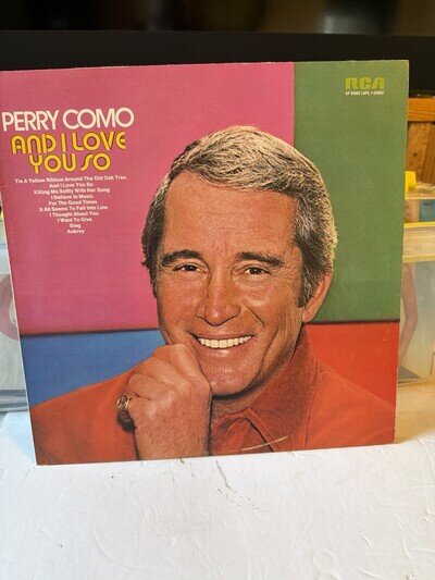 Perry Como – And I Love You So LP 1973 RCA Victor SF 8360 Easy Listening Vinyl