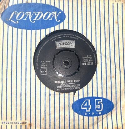 Bobby (Boris) Pickett And The Crypt-Kickers – Monster Mash 7" Record – HLU 10320
