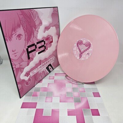 Persona 3 Portable Vinyl Soundtrack LP Pink Color P3 Anime OST P3P Atlus iam8bit