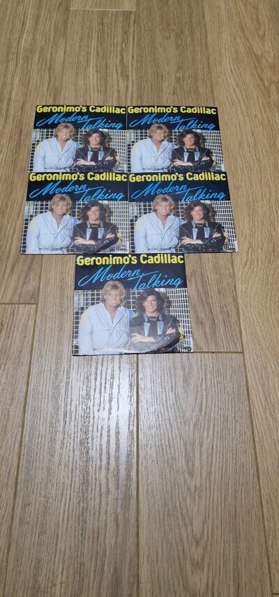 Modern Talking Rare French 7" Geronimos Cadillac 5 Copies Brand New