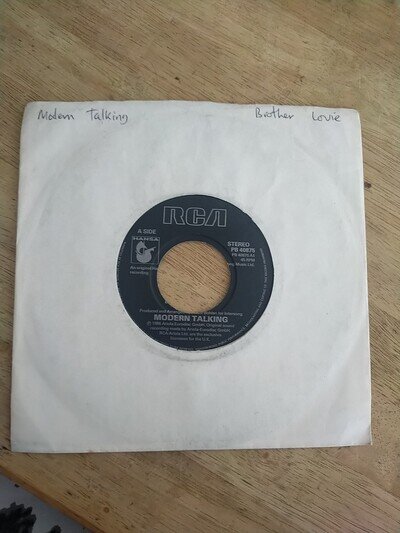Modern Talking 7" Single TESTED RCA PB 40875 Brother Louie