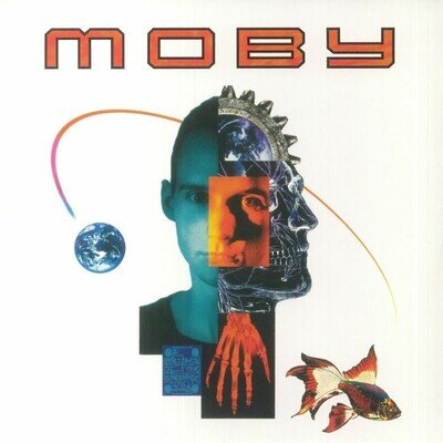 MOBY - Moby (reissue) - limited numbered black white & blue marbled vinyl LP