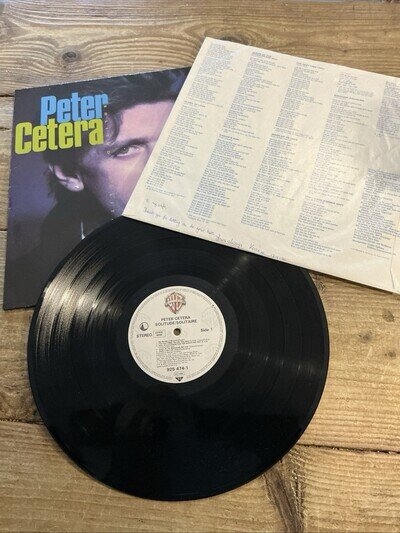 PETER CETERA - 1986 Vinyl 33rpm LP - SOLITUDE / SOLITAIRES