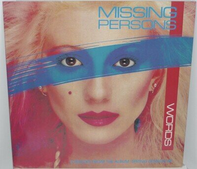 MISSING PERSONS, WORDS / U.S. DRAG, NO WAY OUT, CAPITOL 12” EP 12 CL 283, 1982