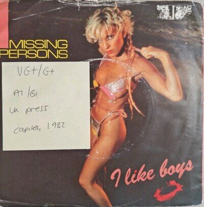 Missing Persons I Like Boys Vinyl Record VG+/G+ CL247 1982