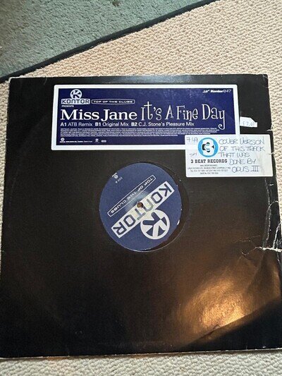 Miss Jane Its A Fine Day 12 Inch Vinyl