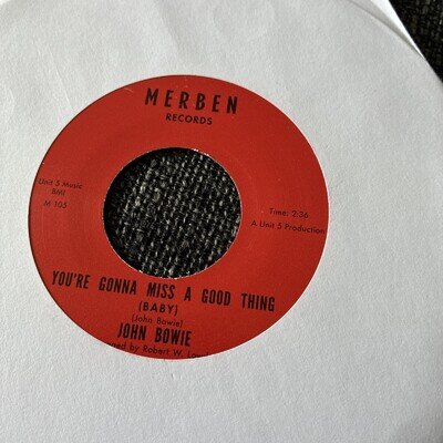 JOHN BOWIE YOURE GONNA MISS A GOOD THING NORTHERN SOUL MOD MINT FLOOR FILLER