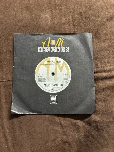 MINT Peter Frampton - Baby I Love Your Way/Money A&M AMS 7246 UK 1976 7" Vinyl