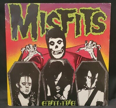 Misfits Evilive PLAN 9 PL908 Original Vinyl LP 1ST PRESS 1987