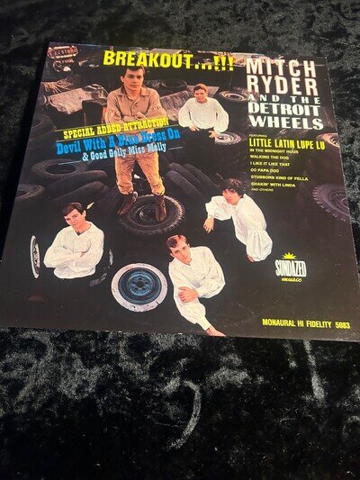 Mitch Ryder And The Detroit Wheels ‘BREAKOUT..!!” Vinyl lp