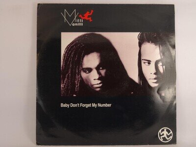 MILLI VANILLI BABY DON'T FORGET MY NUMBER (A) 12" COOLTEMPO