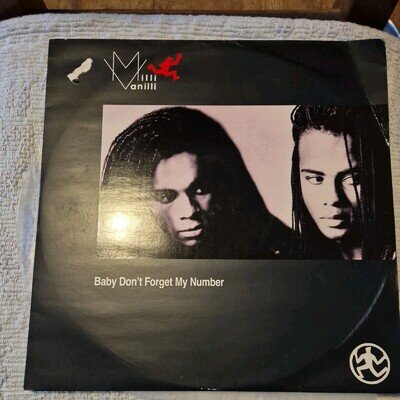 Milli Vanilli - Baby Don't Forget My Number (12in VINYL)(COOL X178) VG+/VG+(6017
