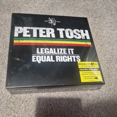Peter Tosh Legalize It / Equal Rights Threads + Grooves 7 Inch + T.Shirt Sealed
