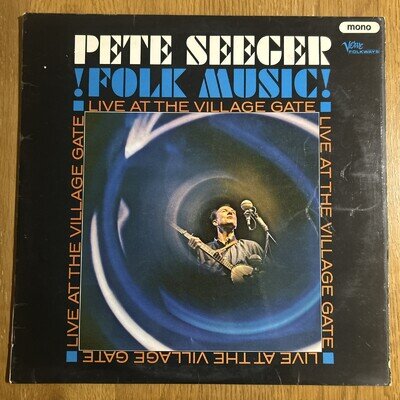Pete Seeger - Folk Music Live At The Village Gate Vinyl LP (1965, VG/VG)
