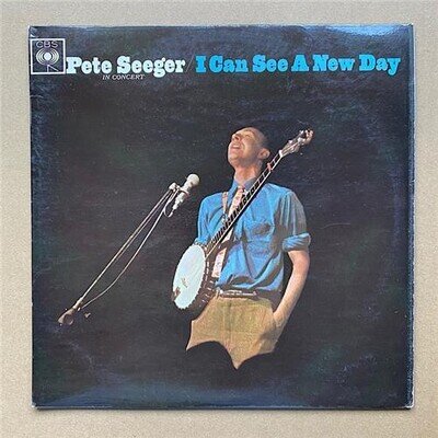 PETE SEEGER I CAN SEE A NEW DAY LP 1964 MONO WITH ORANGE LABEL - nice copy with