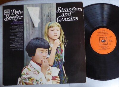 PETE SEEGER STRANGERS & COUSINS 1965 MONO LP INC MASTERS OF WAR - MISSPRINT