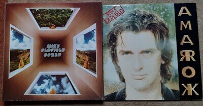 mike oldfield vinyl albums boxed (1976) and amarok (1990)