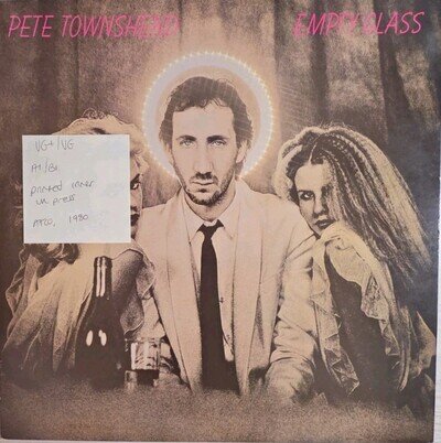 Pete Townshend Empty Glass Vinyl Record VG+/VG K50699 1980
