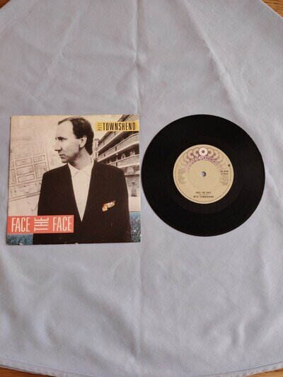PETE TOWNSHEND "FACE THE FACE" 1985 7" VINYL SINGLE IN A PICTURE SLEEVE